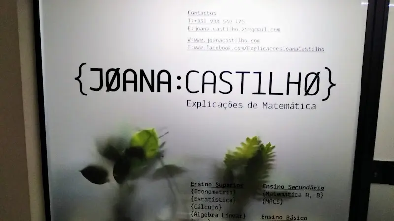 Explicações de Matemática Joana Castilho